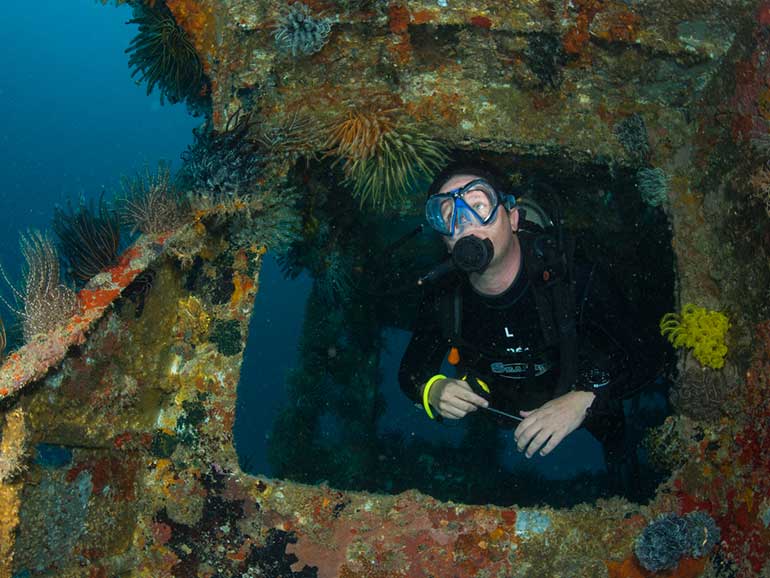 wreck diver specialty